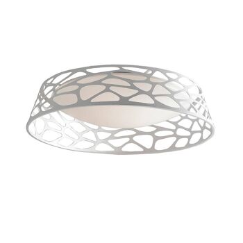 Plafonnier LED Maui avec structure en métal blanc mat-LED-MAUI-PL47 BCO 3