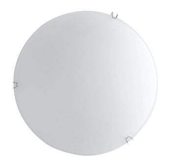 Plafonnier LED NEVE 8W en verre blanc satiné, lumière naturelle-I-NEVE/PL25Q 3