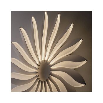 Plafonnier LED Sunrise en aluminium blanc satiné-LED-SUNRISE-PL62 4