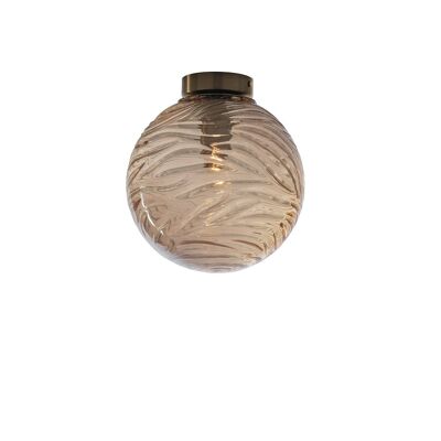 Spherical Nereide ceiling light in glass with concentric waves-I-NEREIDE-G-PL25 CH