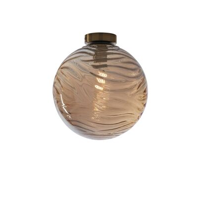 Spherical Nereide ceiling light in glass with concentric waves-I-NEREIDE-G-PL30 CH