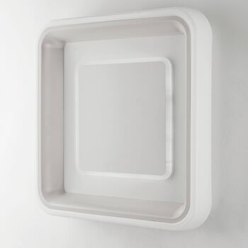Plafonnier Nurax LED 45W, en aluminium blanc et interrupteur interne pour personnaliser la température de couleur. Disponible en forme ronde ou carrée.-LED-NURAX-R50 3