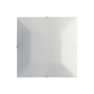 OSIRIDE ceiling lamp in raised satin white glass-I-OSIRIDE-PL25