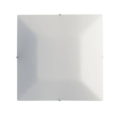 Plafoniera OSIRIDE in vetro bianco satinato rialzato-I-OSIRIDE-PL40