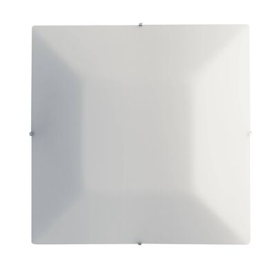 OSIRIDE ceiling lamp in raised satin white glass-I-OSIRIDE-PL50