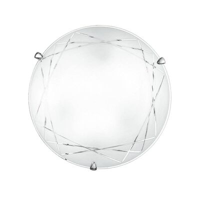 PARADISE ceiling lamp in glass with engraved decoration-I-PARADISE/PL30