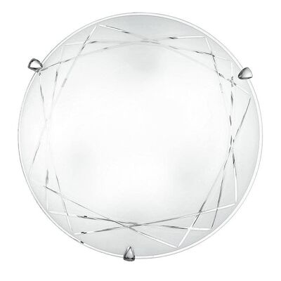 PARADISE ceiling light in glass with engraved decoration-I-PARADISE/PL40
