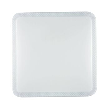 Plafonnier LED Carré Pixel Blanc avec Cadre Diamant, Fonction WIFI et Télécommande Incluse-I-PIXEL-Q50 INT 1