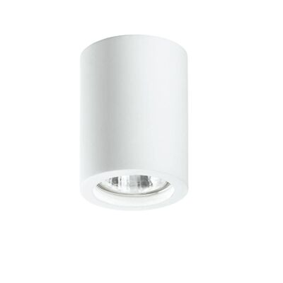 Space ceiling light in paintable white plaster (1xGU10)-I-SPACE-S-R1