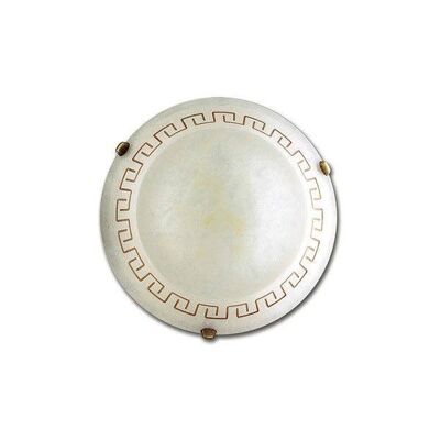 TRECENTO ceiling lamp in amber marble glass, burnished finishes-01/00912