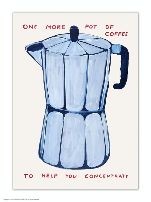Postcard - Funny A6 Print - Funny Pot Of Coffee