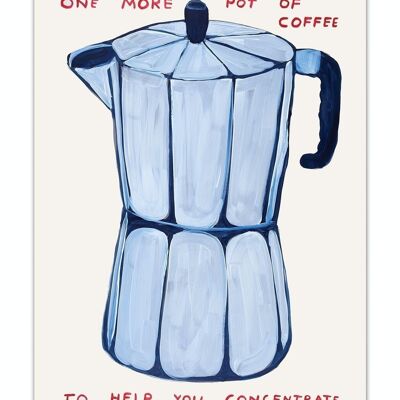 Postcard - Funny A6 Print - Funny Pot Of Coffee