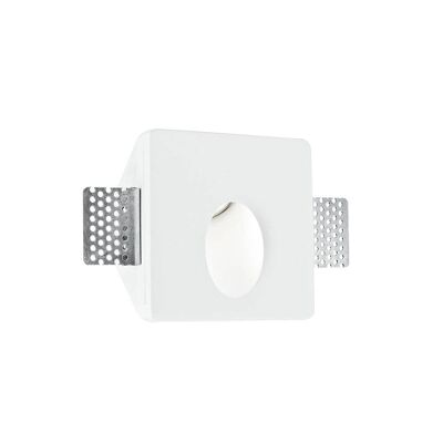 Ariel steplight in paintable plaster (1xGU10 mini)-I-ARIEL-RS1