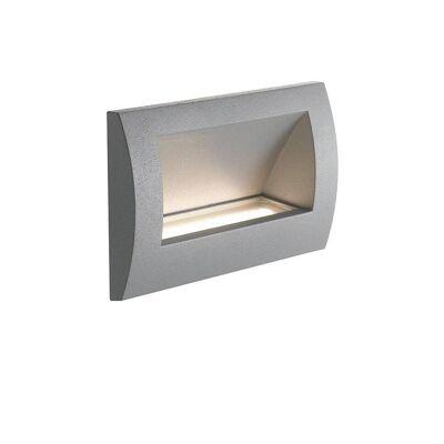 Lykan steplight in aluminum with a rectangular shape and 3W-INC-LYKAN-RT SMD LED