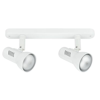 CARRERA spot in metal with white finish with adjustable lights-SPOT-CARRERA-2