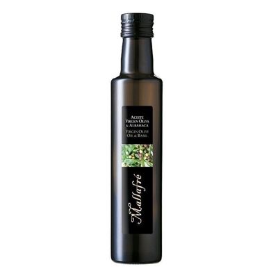 Huile d'olive vierge au basilic 250ml. Mallafré