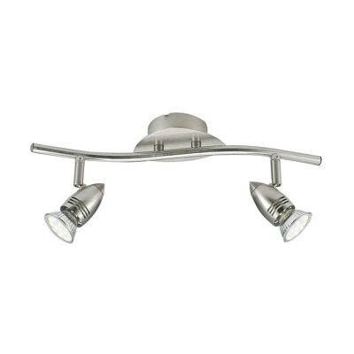 Spot LED Sunny 3W aus Metall mit gebürstetem Nickel-Finish mit verstellbaren Lichtern, inklusive Leuchtmittel-SPOT-SUNNY-2