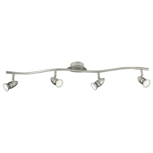 Spot LED Sunny 3W in metallo con finitura in nichel spazzolato con luci orientabili, lampadine incluse-SPOT-SUNNY-4