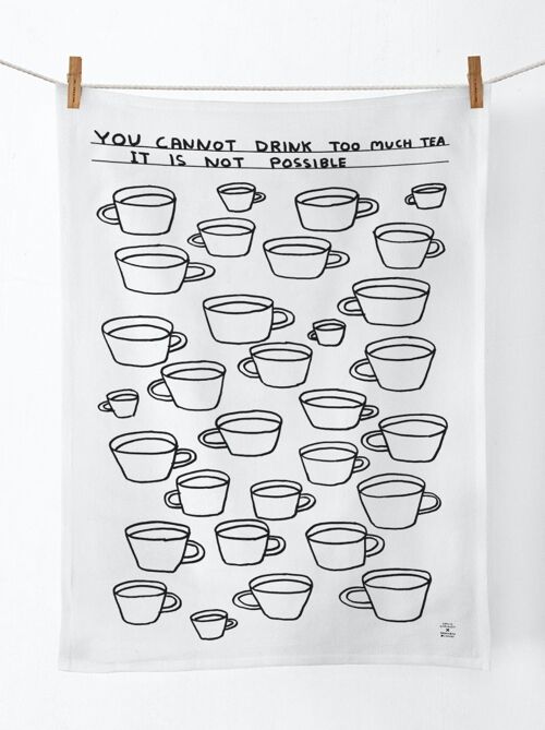 Tea Towel - Funny Gift - Too Much Tea