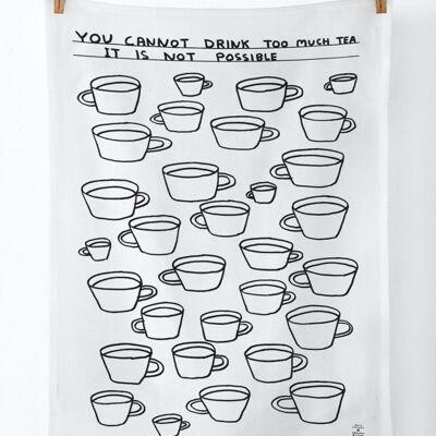 Tea Towel - Funny Gift - Too Much Tea
