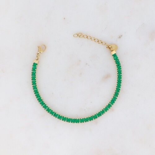 Bracelet Deanna - doré emerald
