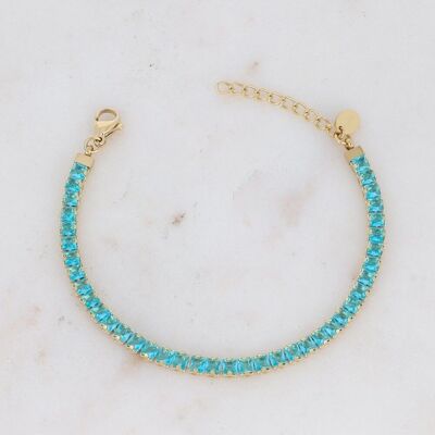 Bracelet Deanna - doré light turquoise
