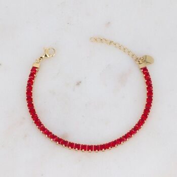 Bracelet Deanna - doré ruby 3