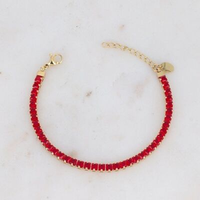 Deanna bracelet - ruby gold