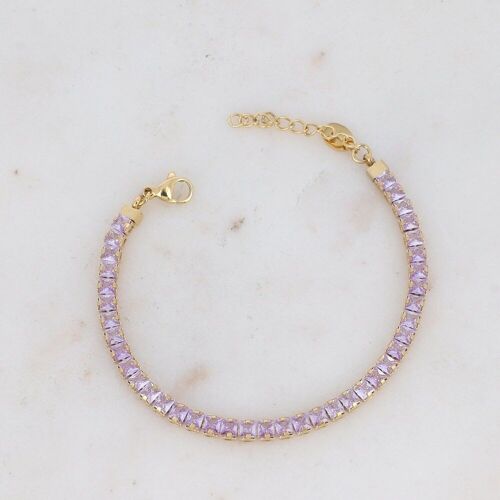 Bracelet Deanna - doré violet