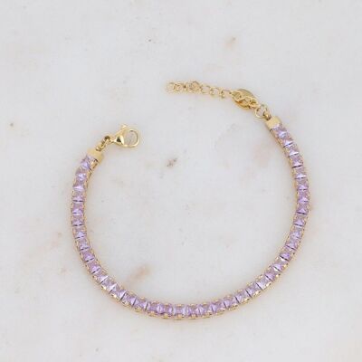 Deanna bracelet - purple gold