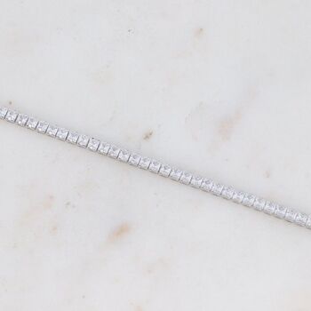 Bracelet Deanna rhodium blanc 5