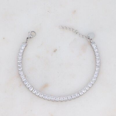 Deanna white rhodium bracelet