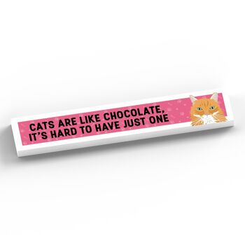 P6115 - Les chats roux sont comme du chocolat Difficile d'avoir un bloc Momento en bois Katie Pearson Artworks 2