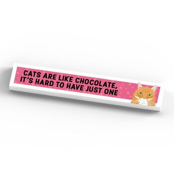P6115 - Les chats roux sont comme du chocolat Difficile d'avoir un bloc Momento en bois Katie Pearson Artworks 4