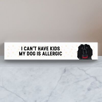 P6179 - My Spaniel Is Allergic To Kids Katie Pearson Artworks Wooden Momento Block