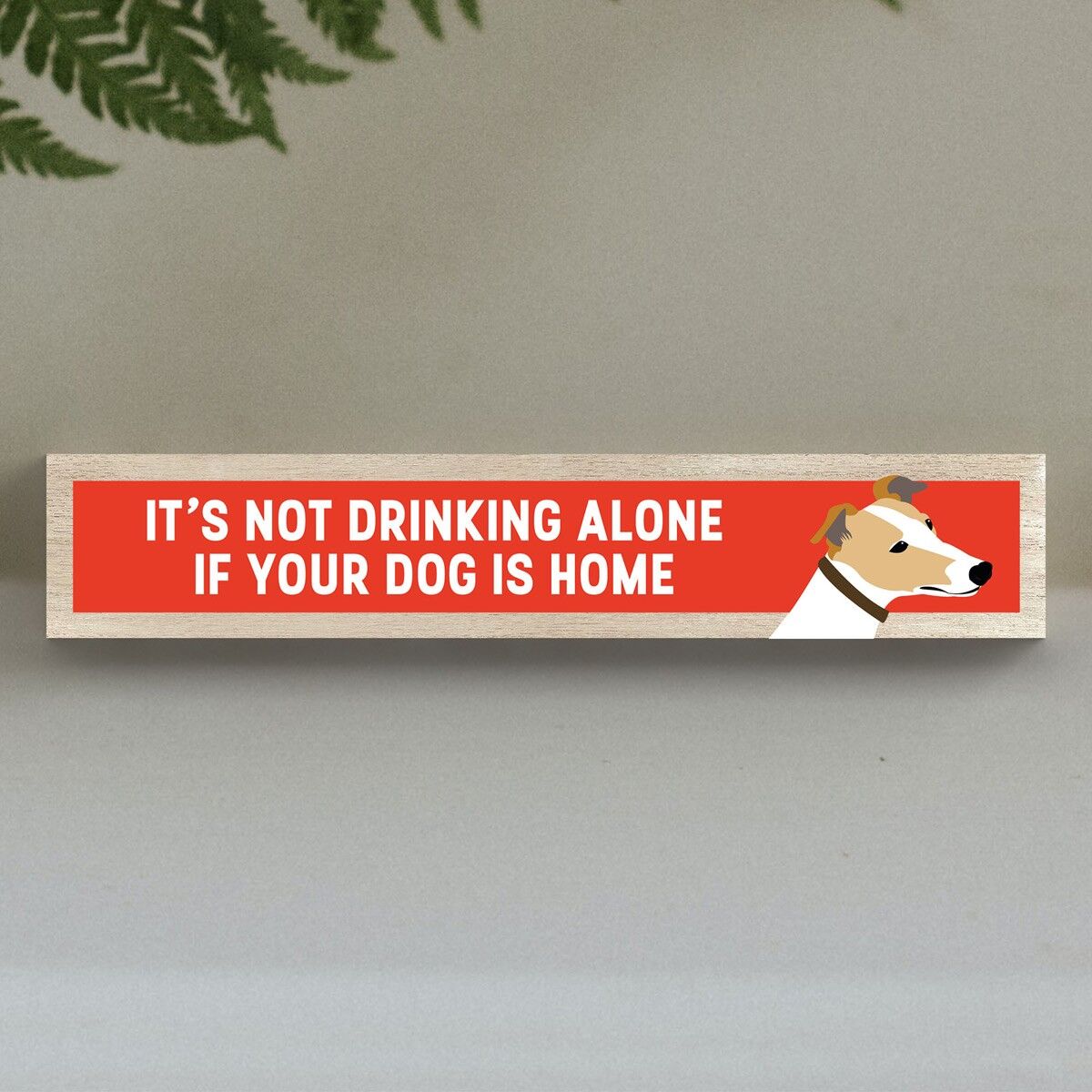 P6253 - Levriero che non beve da solo Katie Pearson Artworks Momento Block in legno