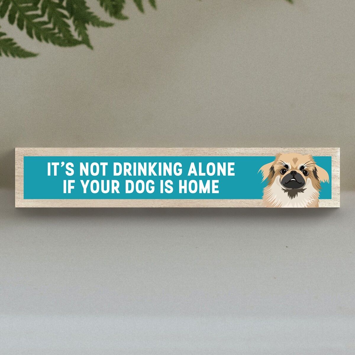 P6280 - Spaniel tibetano che non beve da solo Katie Pearson Artworks Momento Block in legno