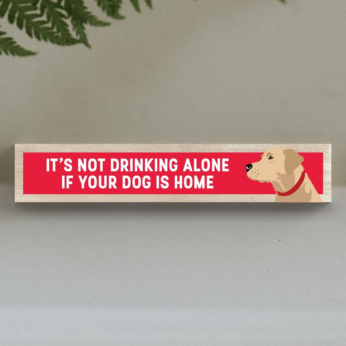 P6286 - Labrador giallo che non beve da solo Katie Pearson Artworks Momento Block in legno