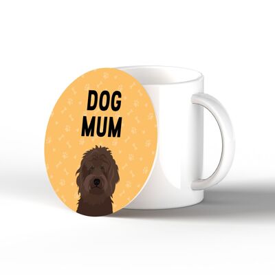 P6335 – Cockapoo Dog Mum Kate Pearson Illustration Keramik Kreis Untersetzer Geschenk mit Hundemotiv