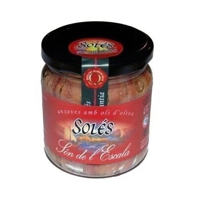 Acciughe in olio d'oliva 225gr. Salaons Soles