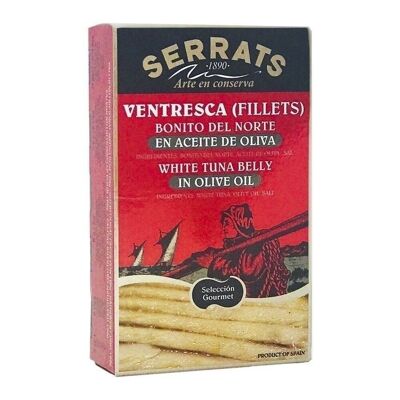 Ventresca di Tonno in Olio di Oliva OL-120. serrati