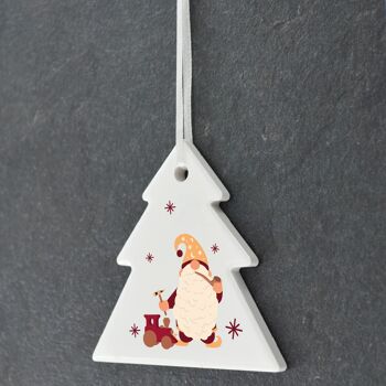 P6809 - Gonk Gnome Construire Un Jouet Festif Arbre En Céramique Boule Ornement De Noël Décor 3