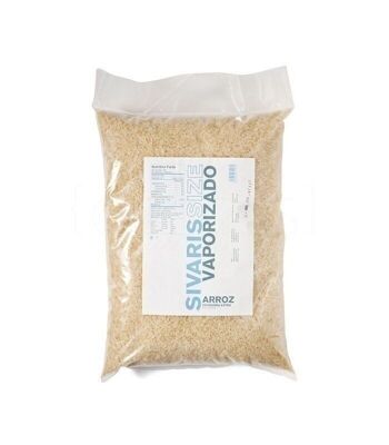 Riz cuit à la vapeur 5kg. Sivaris