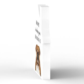 P6989 - Bulldog Gruff Pawtraits Dog Photography Imprimé Maison en bois Chien Décoration d'intérieur sur le thème 3