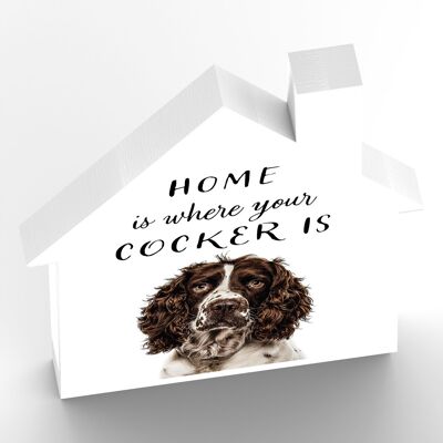 P6991 - Cocker Spaniel Gruff Pawtraits Dog Photography Printed Wooden House Dog Themed Home Decor