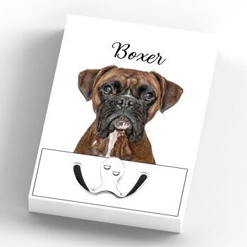 P7009 - Boxer Gruff Pawtraits Photographie de chien Imprimé Crochet de plomb en bois Décoration de maison sur le thème du chien 3