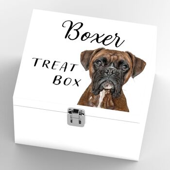 P7072 - Boxer Gruff Pawtraits Dog Photography Imprimé Boîte à friandises en bois Dog Themed Home Decor 3