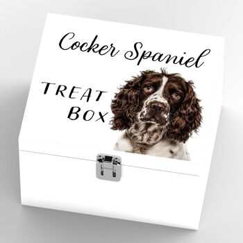 P7075 - Cocker Spaniel Gruff Pawtraits Photographie de chien Boîte à friandises en bois imprimée Décoration de maison sur le thème du chien 4