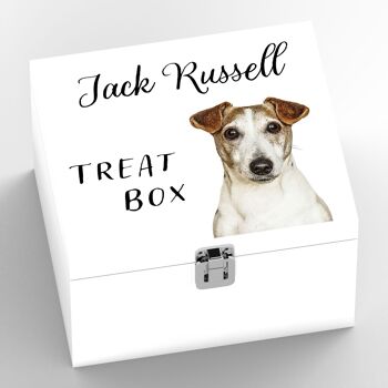 P7081 - Jack Russell Gruff Pawtraits Dog Photography Imprimé Boîte à friandises en bois Dog Themed Home Decor 2