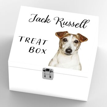 P7081 - Jack Russell Gruff Pawtraits Dog Photography Imprimé Boîte à friandises en bois Dog Themed Home Decor 4